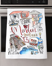 Load image into Gallery viewer, Watercolor City Dishtowel