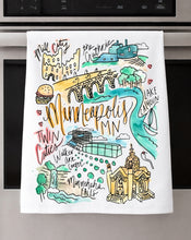 Load image into Gallery viewer, Watercolor City Dishtowel