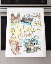Load image into Gallery viewer, Watercolor City Dishtowel