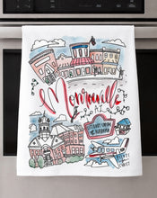 Load image into Gallery viewer, Watercolor City Dishtowel