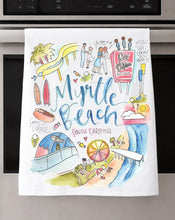 Load image into Gallery viewer, Watercolor City Dishtowel