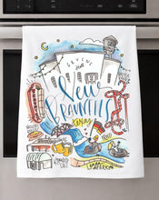 Load image into Gallery viewer, Watercolor City Dishtowel