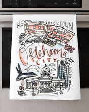Load image into Gallery viewer, Watercolor City Dishtowel