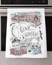 Load image into Gallery viewer, Watercolor City Dishtowel