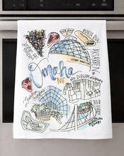 Load image into Gallery viewer, Watercolor City Dishtowel