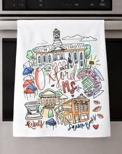 Load image into Gallery viewer, Watercolor City Dishtowel