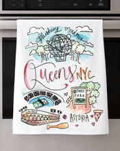 Load image into Gallery viewer, Watercolor City Dishtowel
