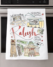 Load image into Gallery viewer, Watercolor City Dishtowel