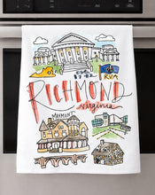 Load image into Gallery viewer, Watercolor City Dishtowel
