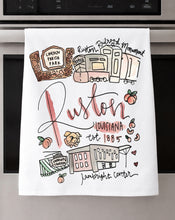 Load image into Gallery viewer, Watercolor City Dishtowel