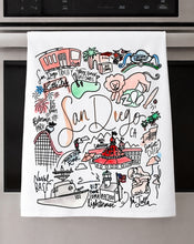 Load image into Gallery viewer, Watercolor City Dishtowel