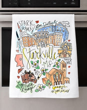Load image into Gallery viewer, Watercolor City Dishtowel
