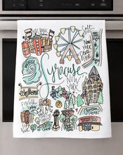 Load image into Gallery viewer, Watercolor City Dishtowel