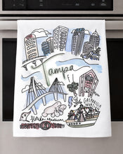 Load image into Gallery viewer, Watercolor City Dishtowel