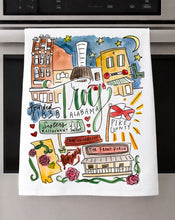 Load image into Gallery viewer, Watercolor City Dishtowel