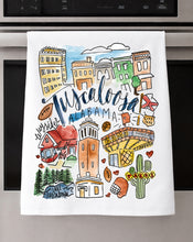Load image into Gallery viewer, Watercolor City Dishtowel