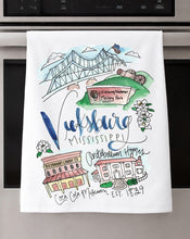 Load image into Gallery viewer, Watercolor City Dishtowel