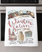 Load image into Gallery viewer, Watercolor City Dishtowel
