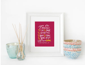 [PRINTABLE] You are Cool & Loved Digital Download Art Print