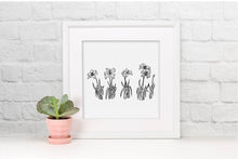 Load image into Gallery viewer, [PRINTABLE] Black and White Minimal Lilies Digital Download Art Print