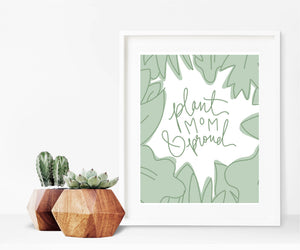 [PRINTABLE] Plant Mom Square Digital Download Art Print