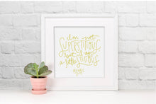 Load image into Gallery viewer, [PRINTABLE] Michael Scott Superstitious Digital Download Art Print